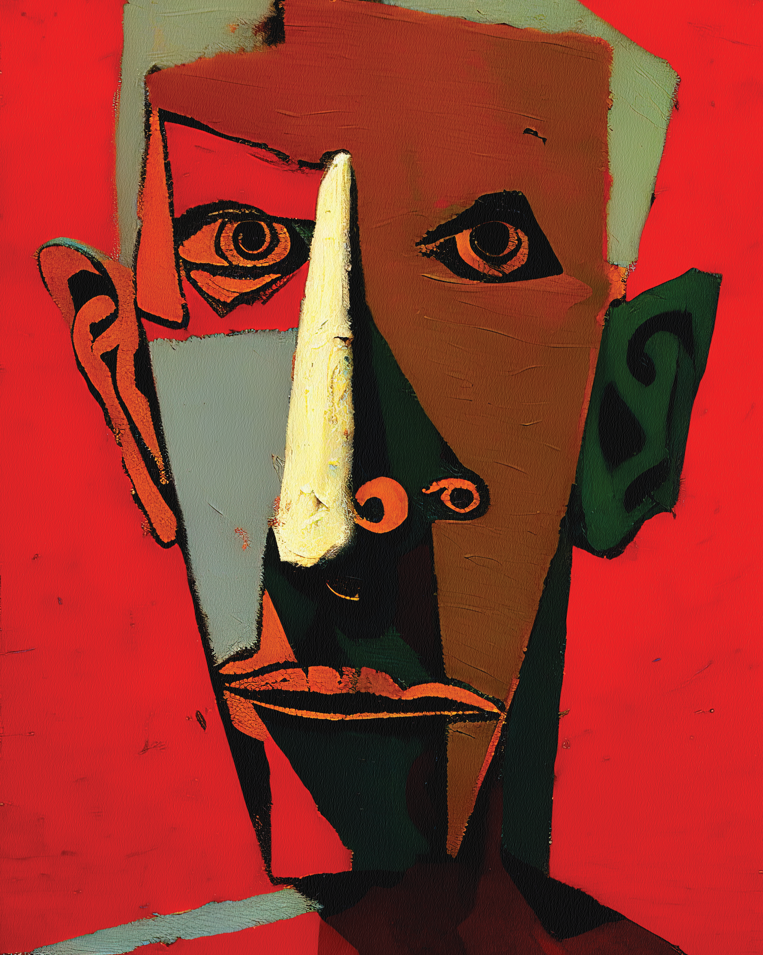 An AI generated portrait of Pablo Picasso