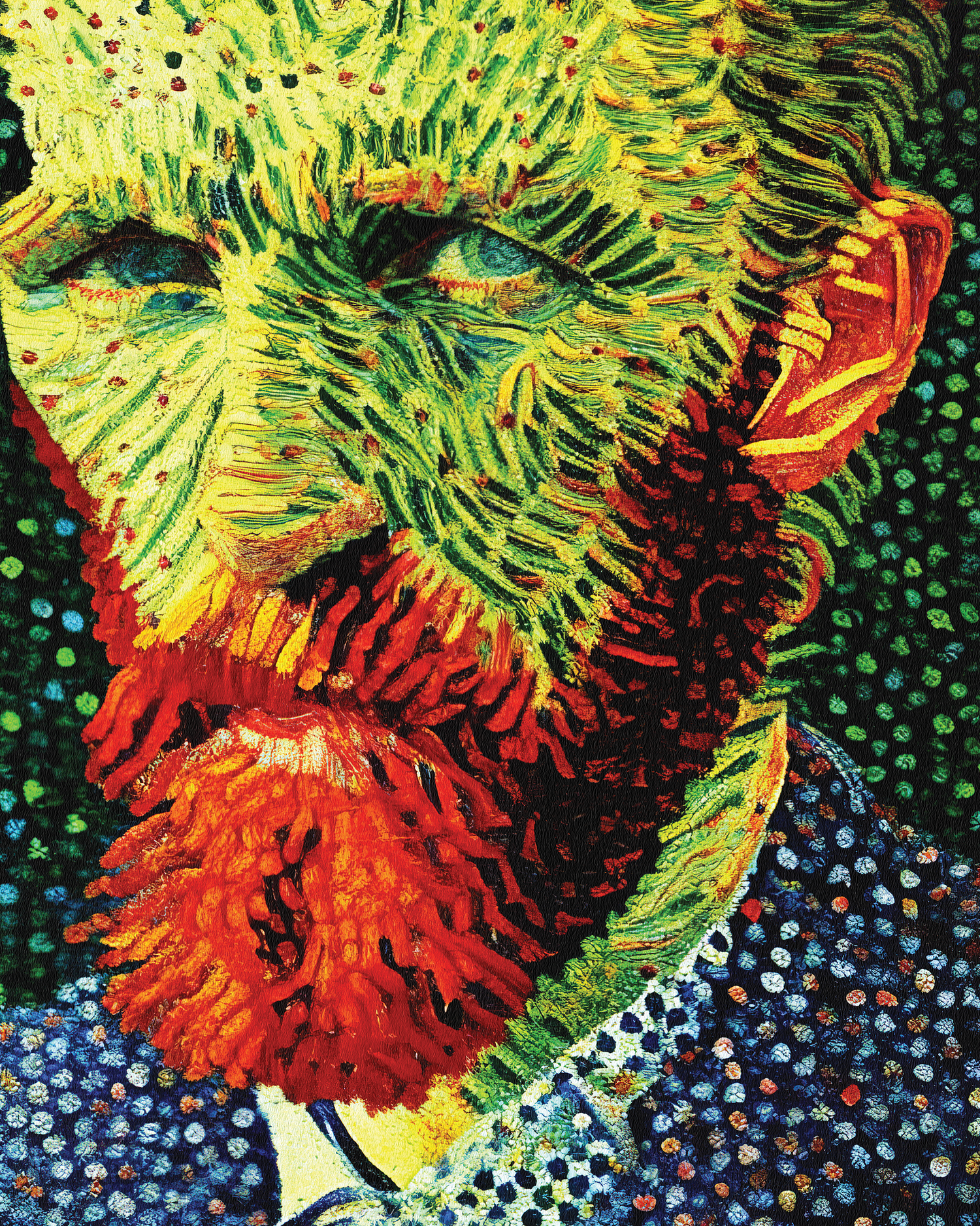 An AI generated image of Vincent van Gogh
